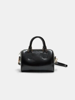 Stradivarius Mini torebka bowlingowa na ramię  Czarny