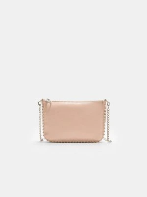 Stradivarius Mini torebka z koralikami  Pastelowy róż