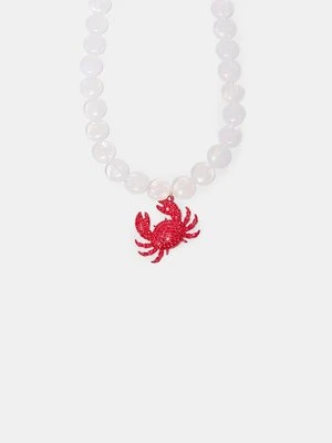 Stradivarius Naszyjnik krab z połyskiem  Czerwony