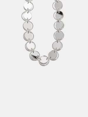 Stradivarius Naszyjnik z kółkami  Szary