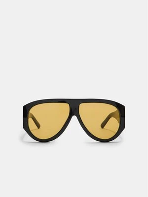 Stradivarius Okulary przeciwsłoneczne w oprawce z tworzywa  Czarny