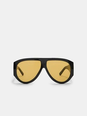 Stradivarius Okulary przeciwsłoneczne w oprawce z tworzywa  Czarny