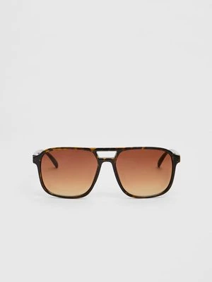 Stradivarius Okulary przeciwsłoneczne w stylu retro  Brązowy