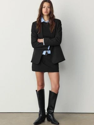 Stradivarius Otwarta marynarka  Czarny