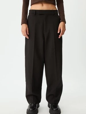 Stradivarius Pantalón baggy vestir  Czarny