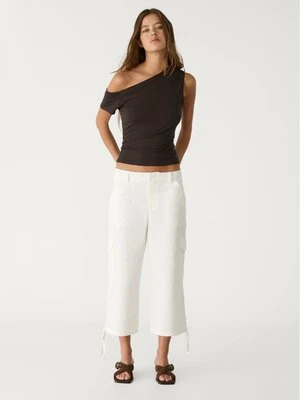 Stradivarius Peleryna cargo  Ecru