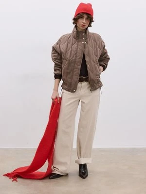 Stradivarius Pikowana kurtka  Brązowy