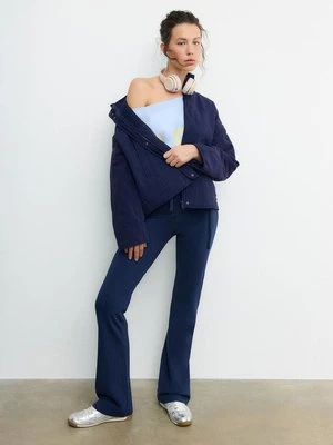 Stradivarius Pikowana kurtka  Morski