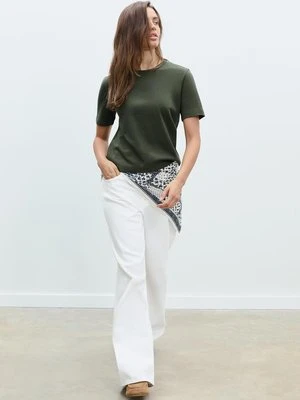 Stradivarius Podstawowa koszulka regular fit heavy weight  0-525