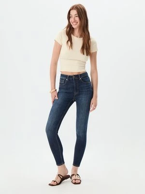 Stradivarius Koszulka basic slim fit Żółty
