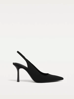 Stradivarius Podstawowe buty bez pięty  Czarny