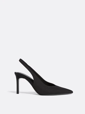 Stradivarius Podstawowe buty bez pięty  Czarny