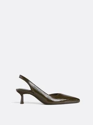 Stradivarius Podstawowe czółenka na obcasie  Khaki