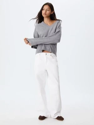 Stradivarius Podstawowy sweter z miękkiej dzianiny  Ciemnoszary