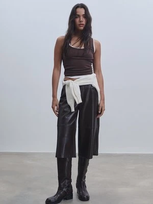 Stradivarius Podstawowy top na ramiączkach  Brązowy