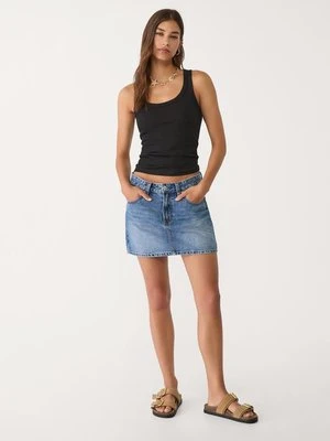 Stradivarius Podstawowy top na ramiączkach  Czarny