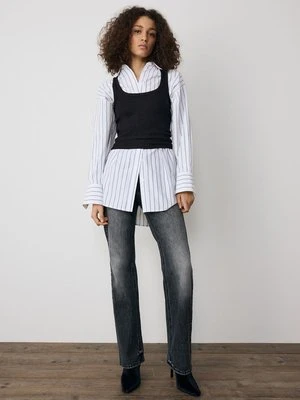 Stradivarius Podstawowy top na ramiączkach  Czarny