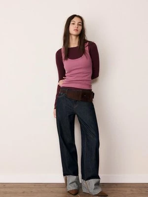 Stradivarius Podstawowy top na ramiączkach  Malwowy