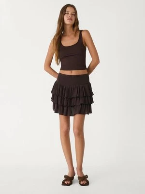 Stradivarius Polimiada T-shirt  Brązowy