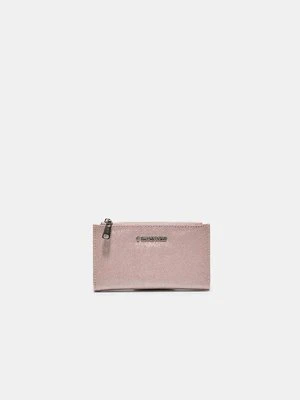 Stradivarius Portfel-etui na karty, podłużny, błyszczący  Pastelowy róż