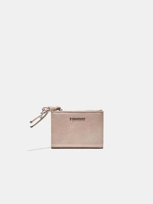 Stradivarius Portfel-etui na karty z ozdobnym uchwytem  Ecru