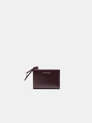 Stradivarius Portfel na karty z uchwytem  Wiśniowy