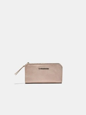 Stradivarius Portfel na zamek błyskawiczny  Ecru