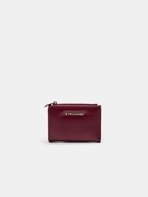 Stradivarius Portmonetka z suwakiem  Burgundowy