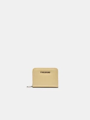 Stradivarius PORTMONETKA NA ZAMEK BŁYSKAWICZNY ZE SZTUCZNEJ SKÓRY  Złoty