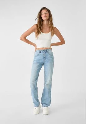 Stradivarius Proste jeansy comfort mid rise  Denim