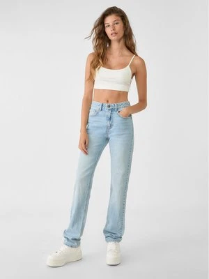 Stradivarius Proste jeansy comfort z normalnym stanem  Denim