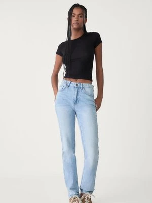 Stradivarius Proste jeansy comfort z normalnym stanem  Jasnoniebieski