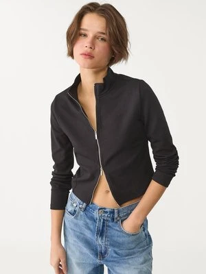 Stradivarius Rozpinana dopasowana bluza  Czarny