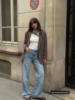 Stradivarius Rozpinana marynarka  Brązowy