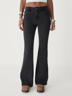 Stradivarius Rozszerzane jeansy comfort  Ciemnoszary