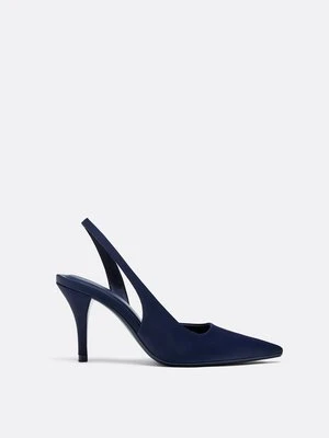 Stradivarius Satynowe szpilki  Niebieski