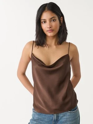 Zdjęcie produktu Stradivarius Satynowy top na ramiączkach  Brązowy