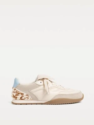 Stradivarius Sneakersy z detalem zwierzęcy wzór  ECRU
