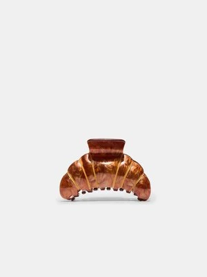 Stradivarius Klamra do włosów croissant  Brązowy