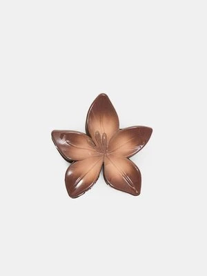 Stradivarius Spinka do włosów z kwiatkiem  Brązowy