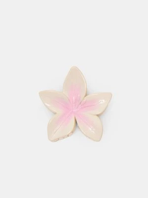 Stradivarius Spinka do włosów z kwiatami  Pastelowy róż