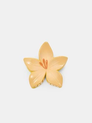 Stradivarius Spinka do włosów z kwiatkiem  Złoty