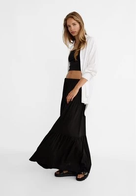 Stradivarius Spódnica maxi w stylu boho  Czarny