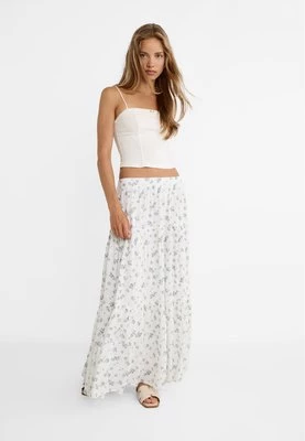 Stradivarius Spódnica maxi w stylu boho  Ecru