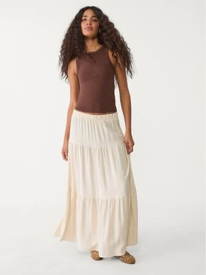 Stradivarius Spódnica maxi w stylu boho  Kamień