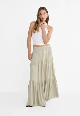 Stradivarius Spódnica maxi w stylu boho  Khaki