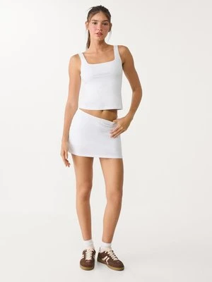 Stradivarius Spódnico-spodnie mini  Biały