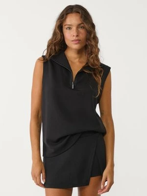 Stradivarius Spódnico-spodnie z rozcięciem  Czarny