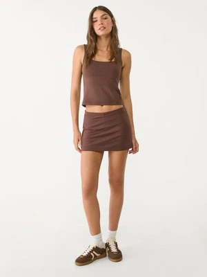Stradivarius Spódnicospodenki mini  Brązowy