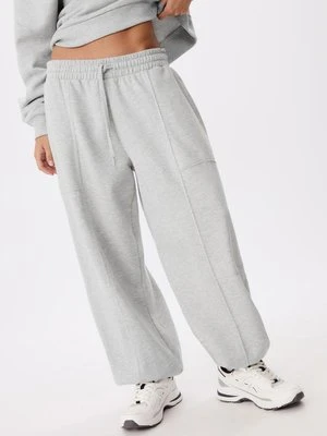 Stradivarius Spodnie jogger bufiaste dresowe  Popielaty